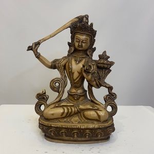 Antique Ceramic Bodhisattva Manjushri Tara